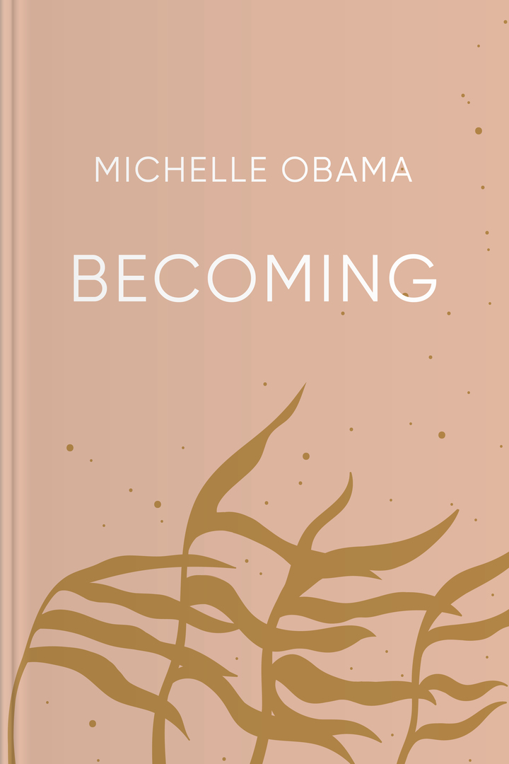 Becoming audiobook cover - This warm, reflective journey follows Michelle Obama from a childhood shaped by steady parental love to the pressures of public life—inviting listeners to keep asking “Who am I?” and to choose purpose, courage, and connection as they grow.