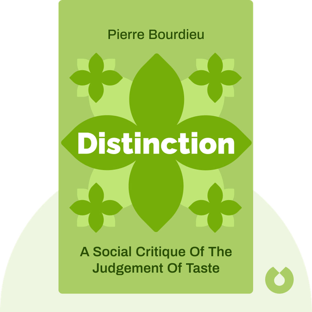 Distinction audiobook cover - A Social Critique of the Judgement of Taste