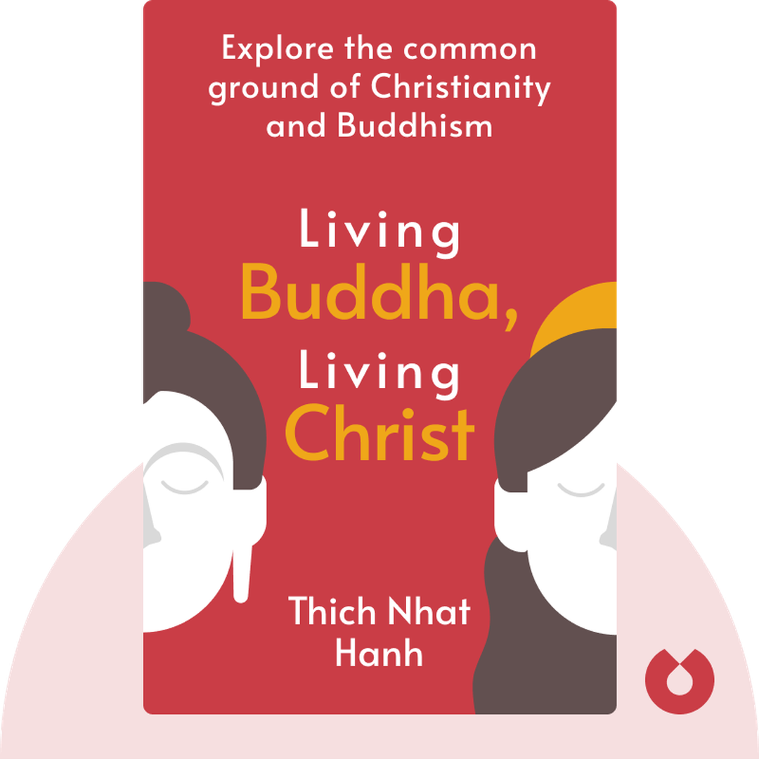 Living Buddha, Living Christ audiobook cover - Explore the common ground of Christianity and Buddhism