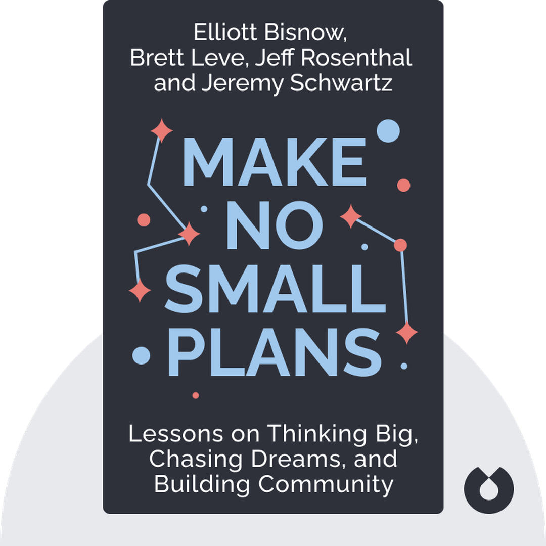 Make No Small Plans audiobook cover - Lessons on Thinking Big, Chasing Dreams, and Building Community