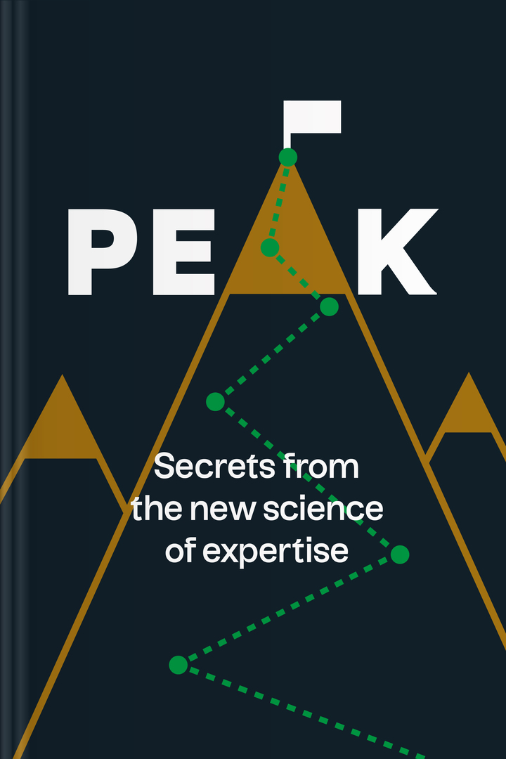 Peak audiobook cover - What looks like “natural talent” is often the quiet result of purposeful practice—small, focused steps repeated over time—showing that the brain can adapt, memory can be trained, and everyday effort can grow into extraordinary skill.