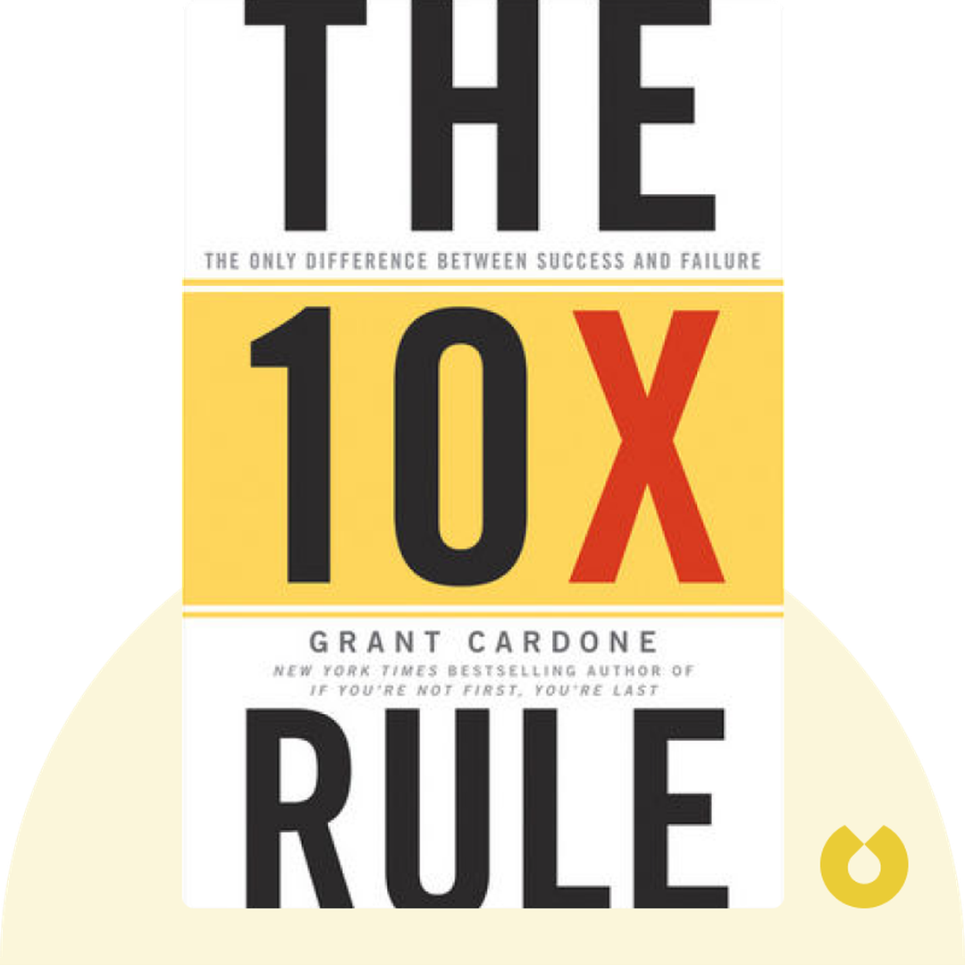 The 10X Rule audiobook cover - The Only Difference Between Success and Failure