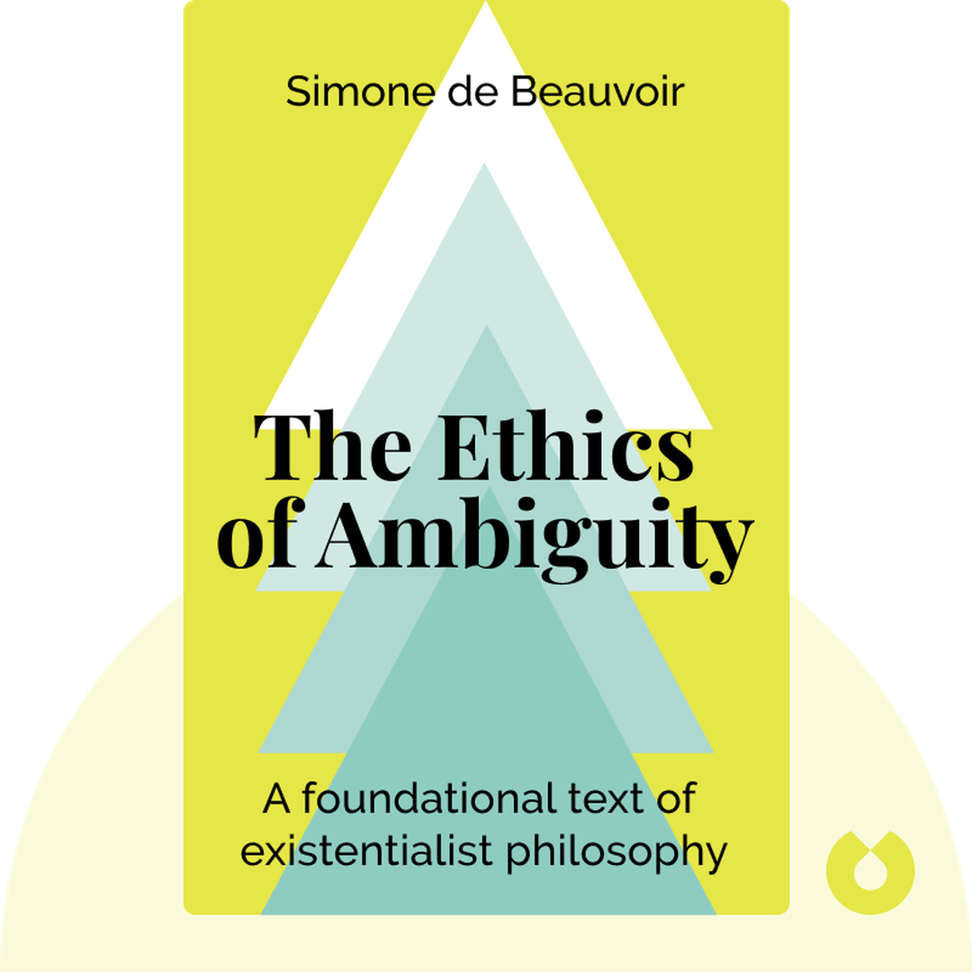 The Ethics of Ambiguity audiobook cover - A foundational text of existentialist philosophy