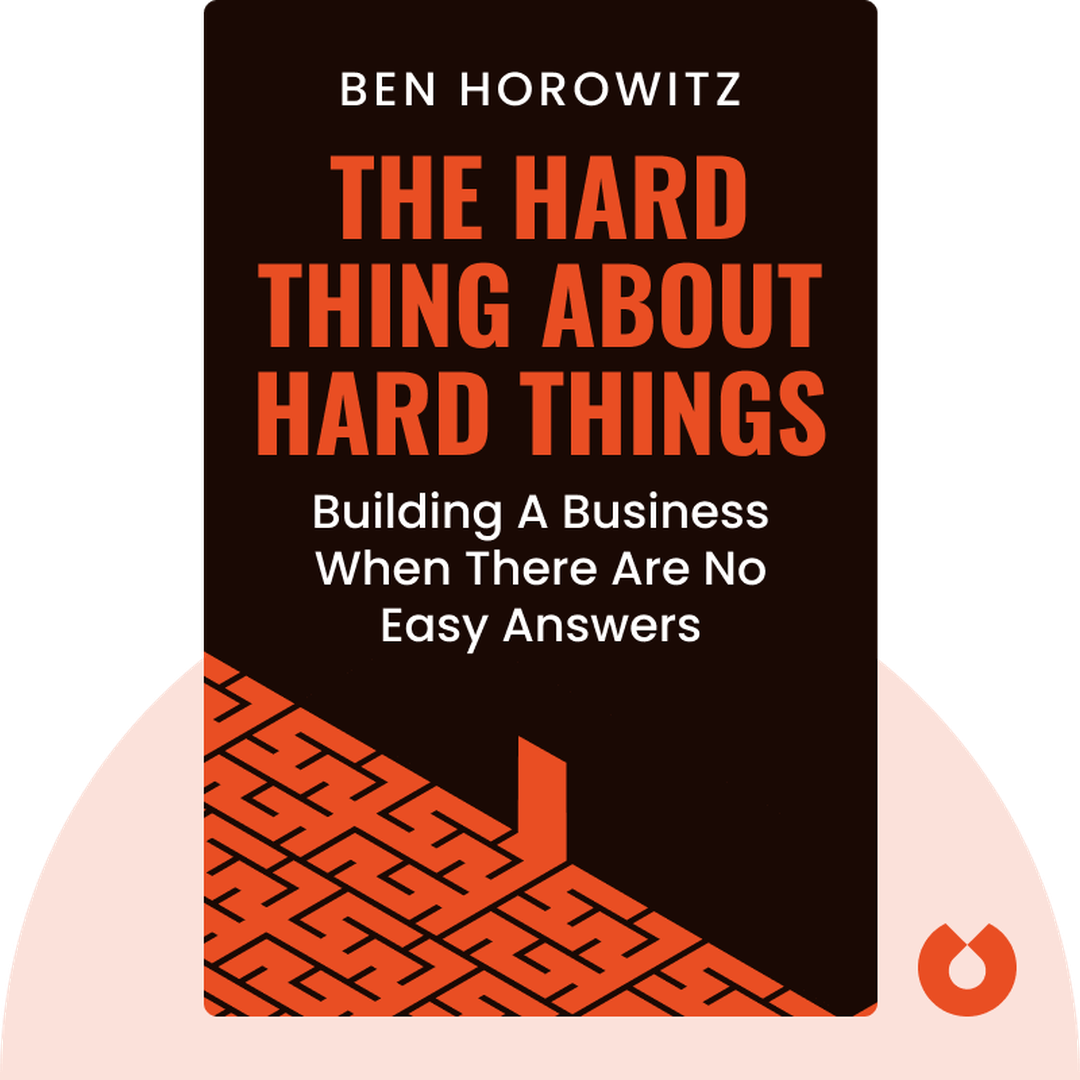 The Hard Thing About Hard Things cover