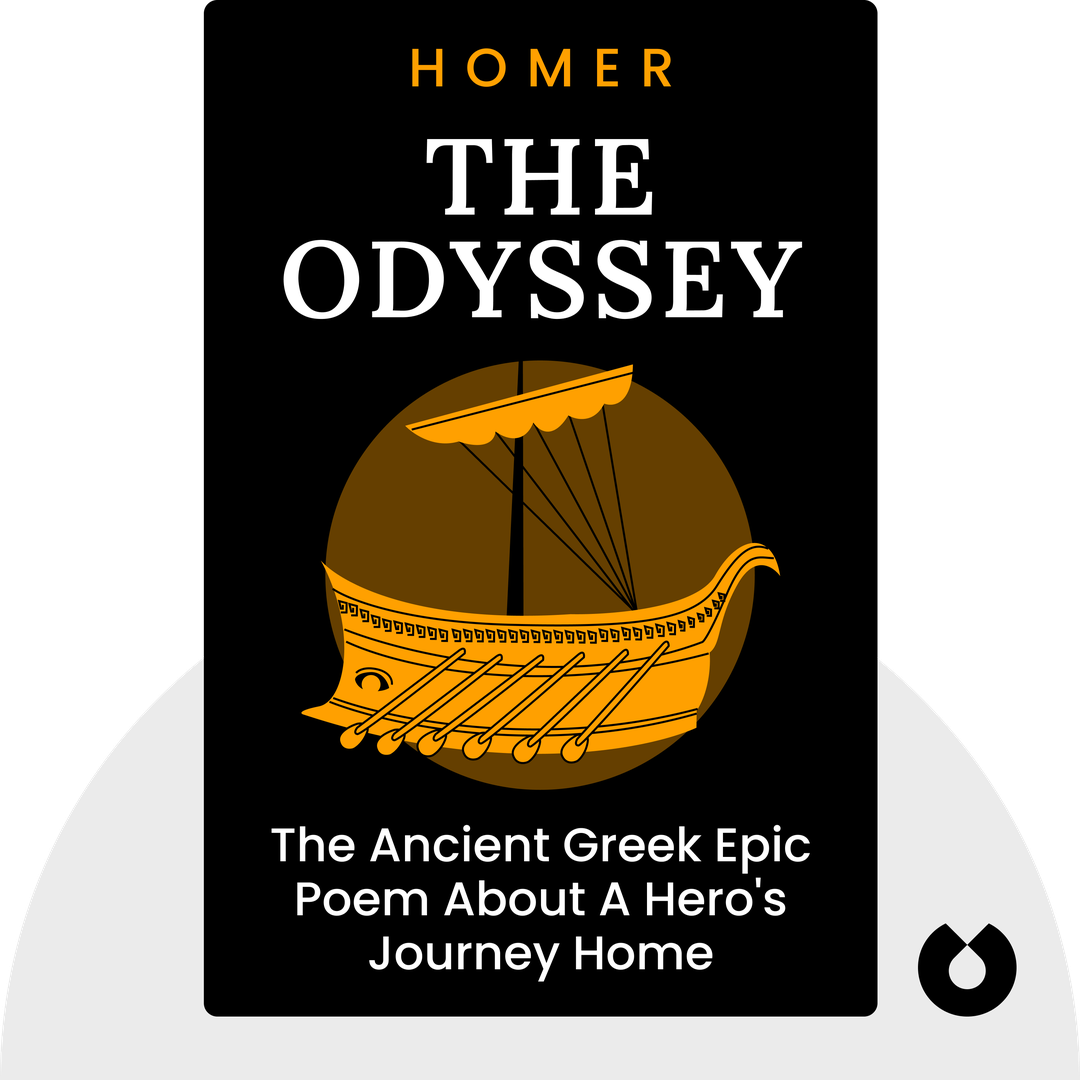 The Odyssey audiobook cover - The Ancient Greek Epic Poem About A Hero's Journey Home