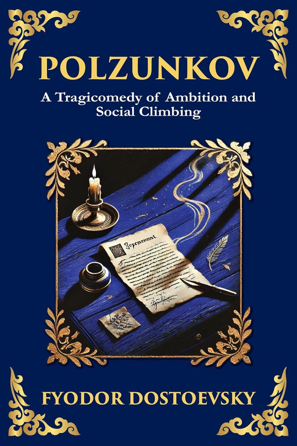 Polzunkov (Full Version) audiobook cover - In a provincial town where laughter is a weapon and kindness a liability, the pitiable, proud Osip Polzunkov tells his “comic” story—only to reveal how easily a man can be coaxed into humiliations that feel like love, and betrayals that feel like fate.