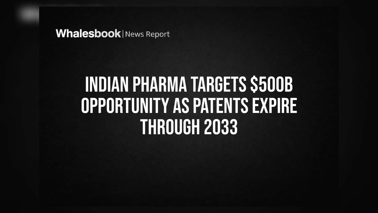 The Biopharma Patent Cliff